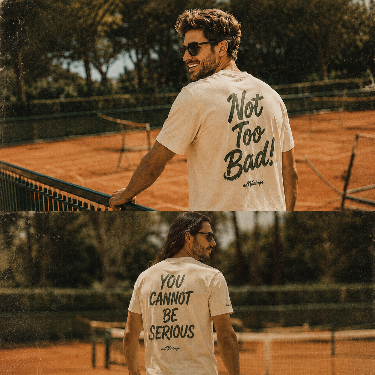 adVintage vintage tennis lifestyle tee mockup